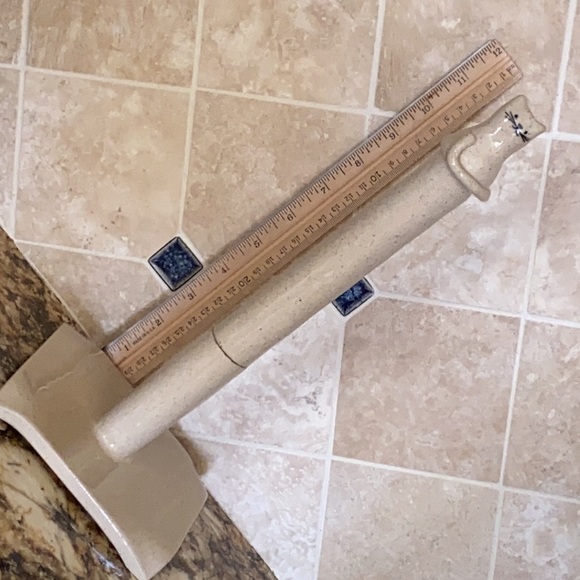 Handmade Ceramic Cat Themed Paper Towel Holder or Toilet Paper Roll Holder New - Picture 5 of 9